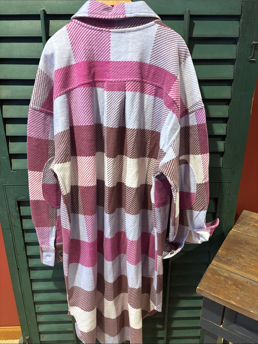 Free people RARE! Plaid Oversized Shacket - Picture 5 of 5